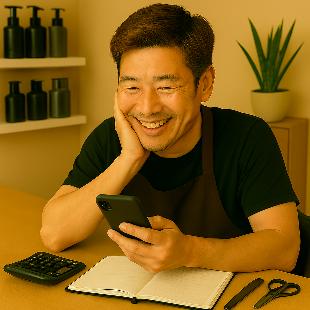 解決後サロンのお兄さん